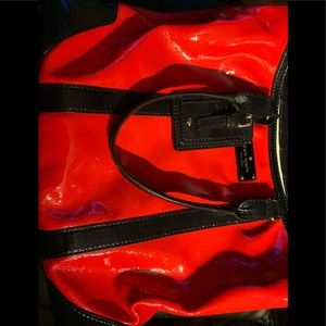 Large red kate spade purse